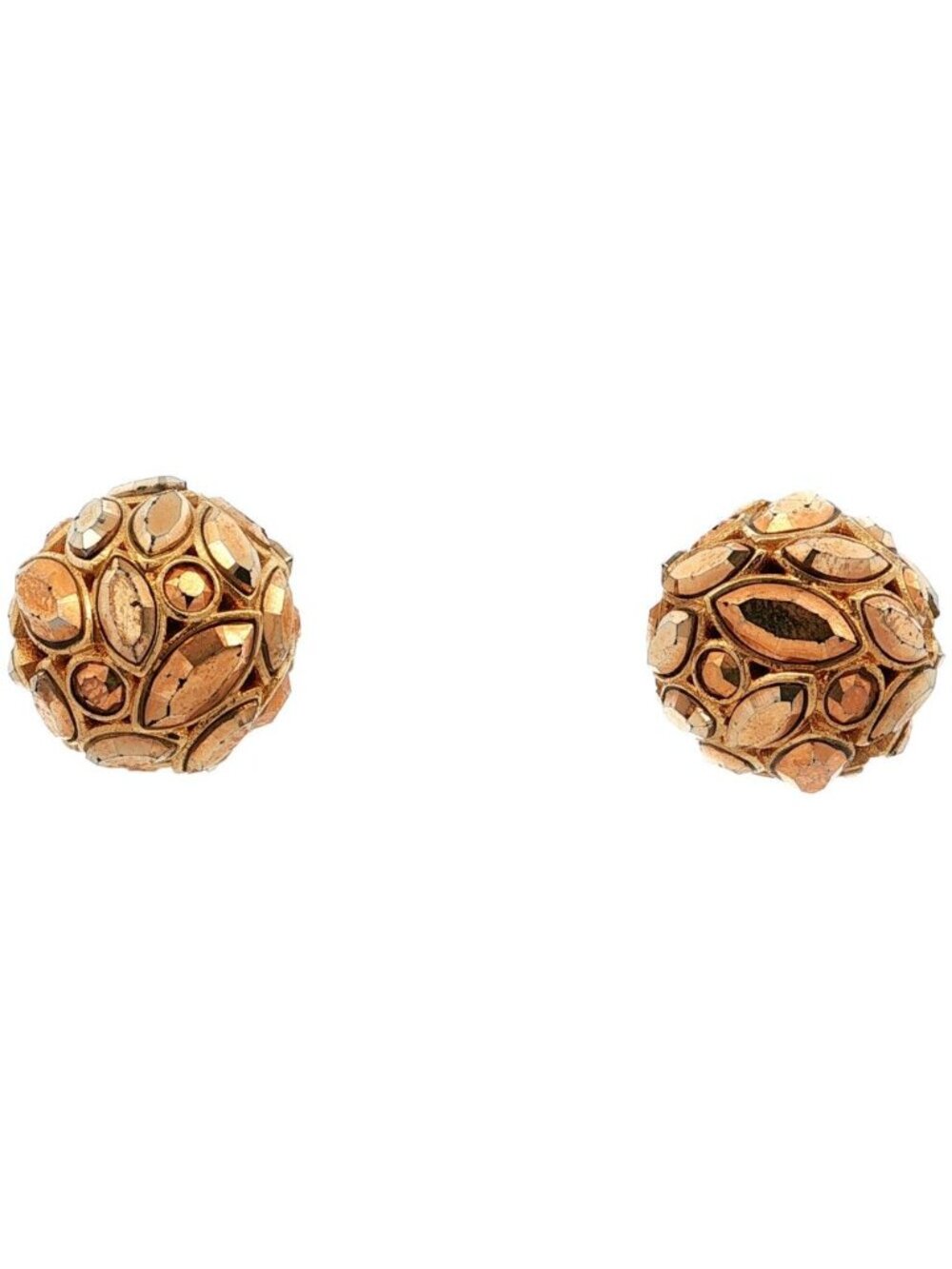 Dior Ball Earrings Gold Plated